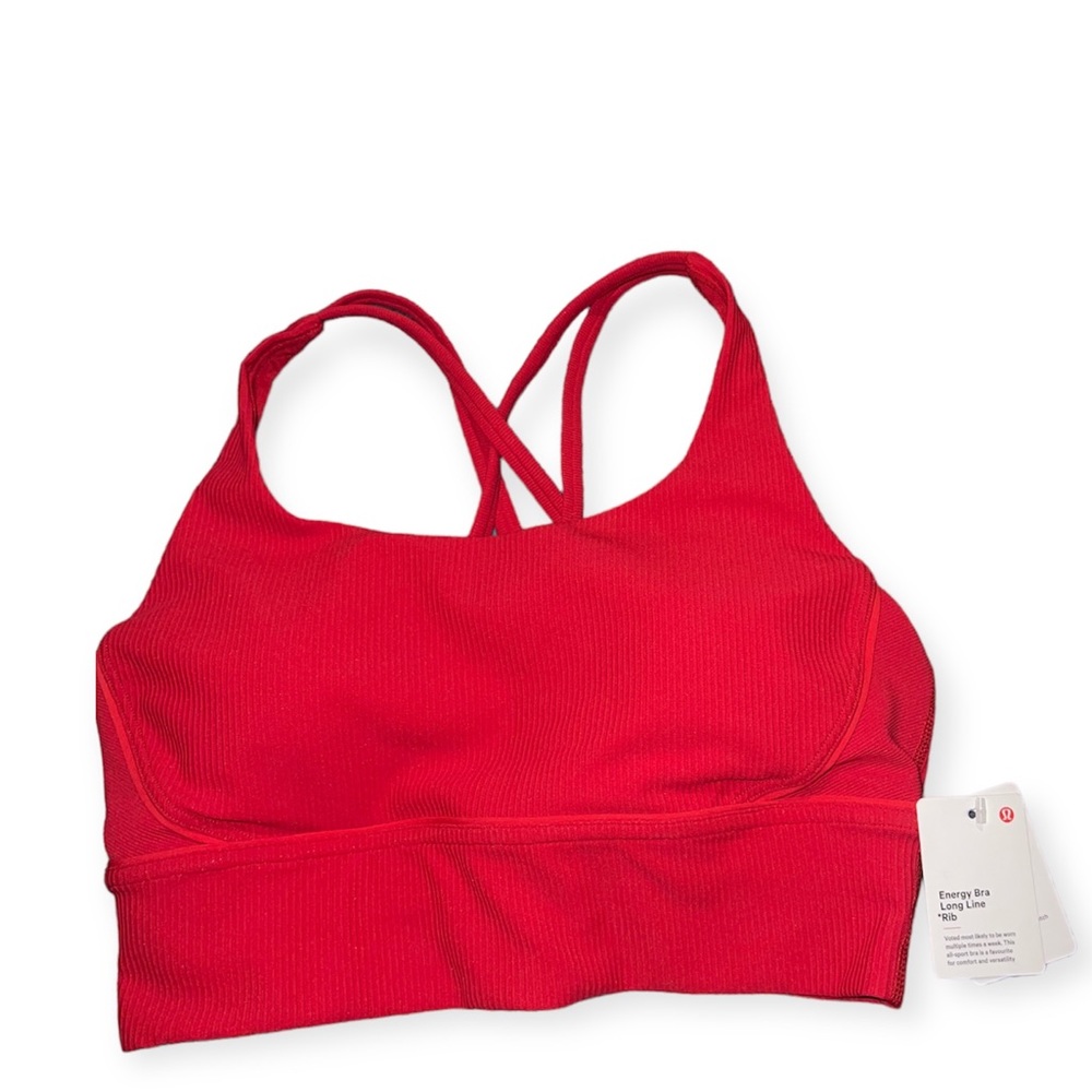 Lululemon Energy Longline Bra Ribbed Luxtreme *Medium Support,